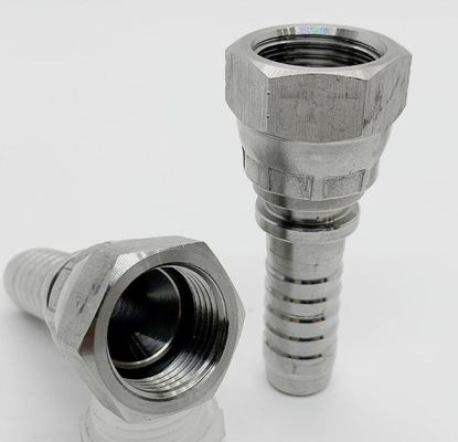 Conexão feminina PT NPT Bsp Jic Acero inoxidável Acessórios hidráulicos flexíveis de mangueiras 26711