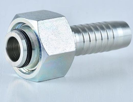 Aço inoxidável de carbono 20411 DIN Métrico Feminino 24 Graus Cone O-Ring Tipo leve Conector de tubos de mangueira hidráulica