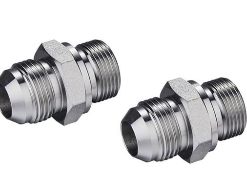 Hexagonal de aço inoxidável Jic 37 graus para Nptf linha externa junção de transição hidráulica