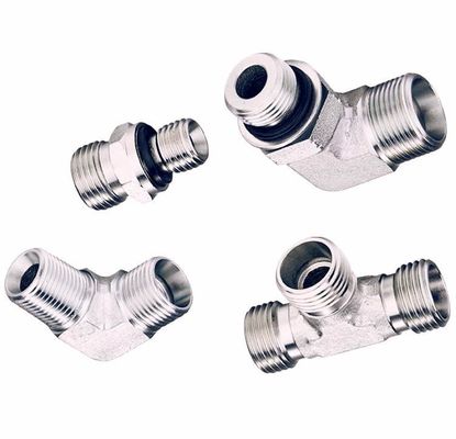 Conexão feminina Parker Conector masculino de perna Adaptador hidráulico Adaptador de aço Partes de encaixe