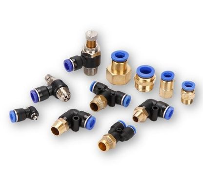 Aço de carbono médio SL10-02 Pl4-M5 com rosca recta através da articulação de controlo de velocidade do cotovelo