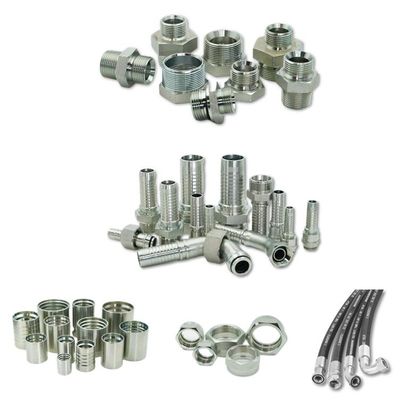 OEM de aço inoxidável Tubos hidráulicos duráveis Instalação de mangueira hidráulica Instalação de montagem Ferrule Nut