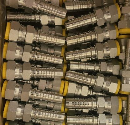 Jic Bsp Metric SAE Parker Standard Flange Hose Fitting com Swaged Hidráulico