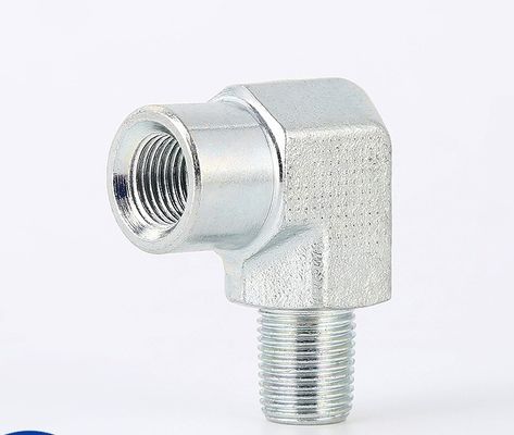 Cabeça redonda galvanizado folha de aço inoxidável adaptador hidráulico 90 graus cotovelo