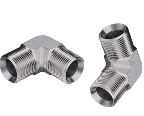 SAE Fios masculinos Acessórios hidráulicos de cotovelo 1b9 Aço carbono para sistema hidráulico durável