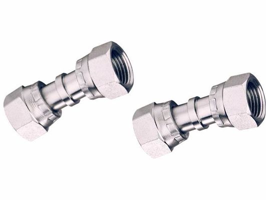Aço inoxidável JIC Adaptadores femininos para tubulações de escavadeiras hidráulicas Conectar