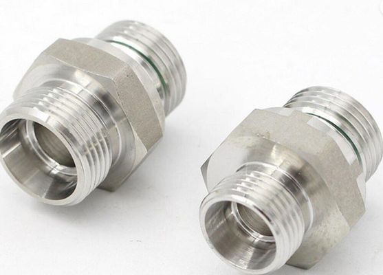 Aço inoxidável 1CB roscado mamilo padrão métrico macho adaptador de tubos de mangueira adaptador de mangueira hidráulica