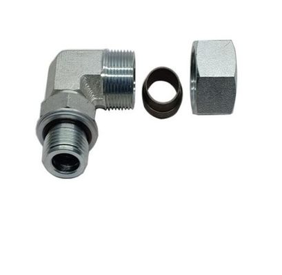 Adaptadores O-Ring Bsp de cabeça redonda galvanizados de folha 90 cotovelo com excelente durabilidade