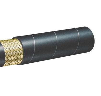 Tubos hidráulicos negros com um fio de trança de óleo de borracha flexível En8531t/DIN200221sn