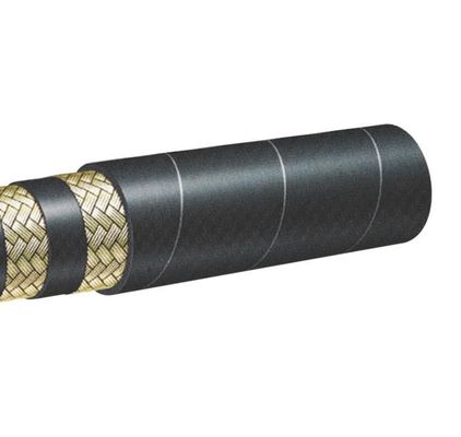 Tubos hidráulicos negros com um fio de trança de óleo de borracha flexível En8531t/DIN200221sn
