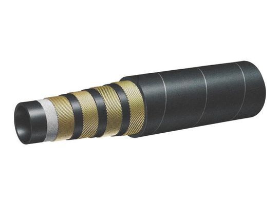 Conjunto de mangueira de borracha hidráulica reforçada por fio de aço trançado / espiral