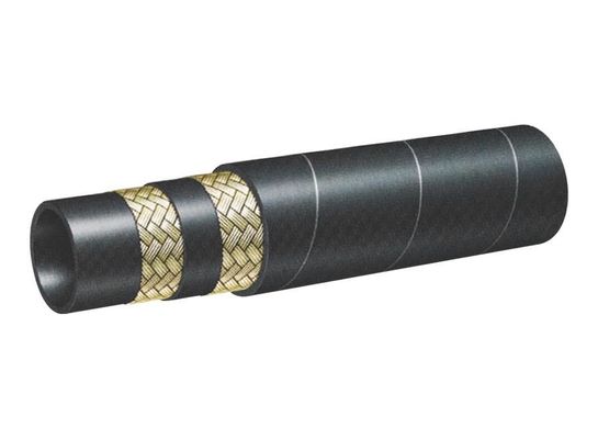 Conjunto de mangueira de borracha hidráulica reforçada por fio de aço trançado / espiral