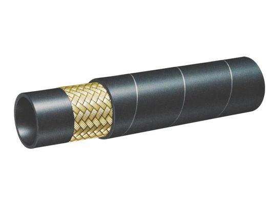 Conjunto de mangueira de borracha hidráulica reforçada por fio de aço trançado / espiral