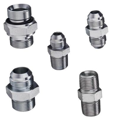 Hexagonal de aço inoxidável Jic 37 graus para Nptf linha externa junção de transição hidráulica