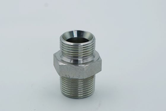 GB Standard BSPP Jic Ors Orfs Métrico SAE Aço carbono Aço inoxidável Adaptador hidráulico