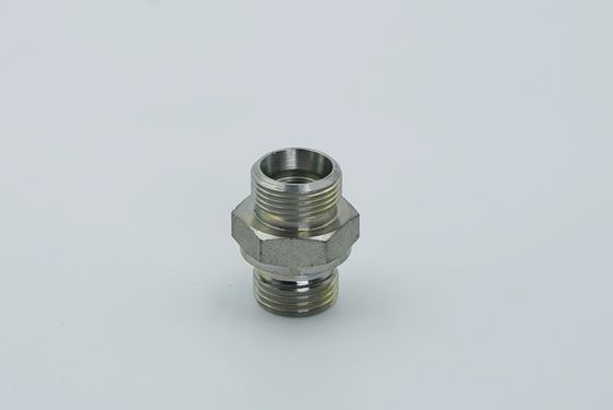 GB Standard BSPP Jic Ors Orfs Métrico SAE Aço carbono Aço inoxidável Adaptador hidráulico