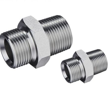 SAE Aço carbono de alta pressão macho O-Ring Face Seal União Acessórios de adaptador hidráulico
