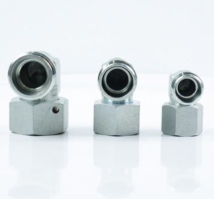 2c9 Acessórios hidráulicos Venda a granel de aço inoxidável Adaptador de cotovelo de 90 graus giratórios masculinos