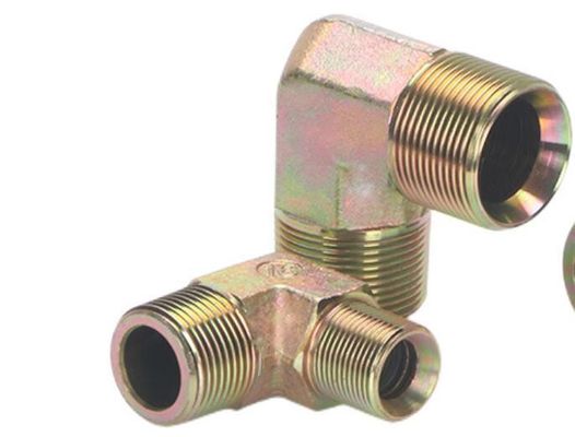 Linhas de tubulação de aço carbono médio Conectar Reutilizável 90 Elbow Bulkhead Fittings Adaptador juntas