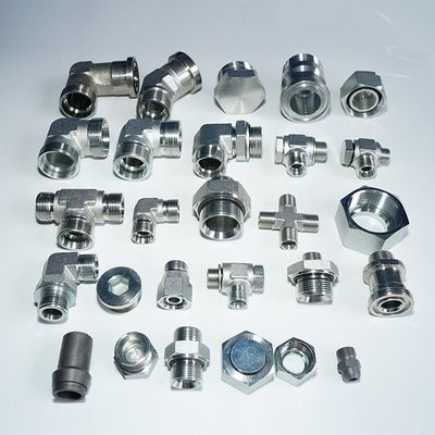 6c Adaptador de mangueira de parede métrica de cotovelo hidráulico JIC Acessórios hidráulicos Exame de pedido