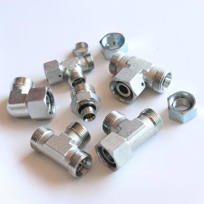 Adaptador de mangueira hidráulica 6c9 reutilizável com cabeça redonda e adaptador masculino métrico