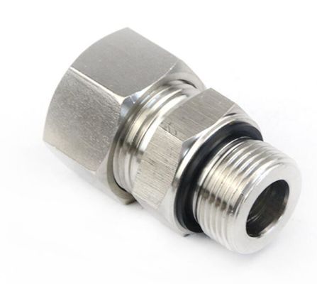 Adaptadores hidráulicos de ligação masculina 1cm-Wd DIN Tipo de mordida de fio métrico com selo cativo