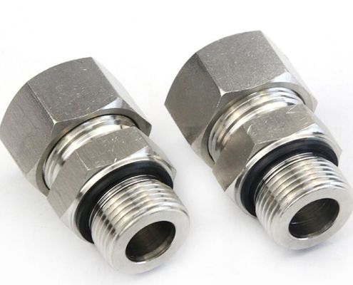 Adaptadores hidráulicos de ligação masculina 1cm-Wd DIN Tipo de mordida de fio métrico com selo cativo