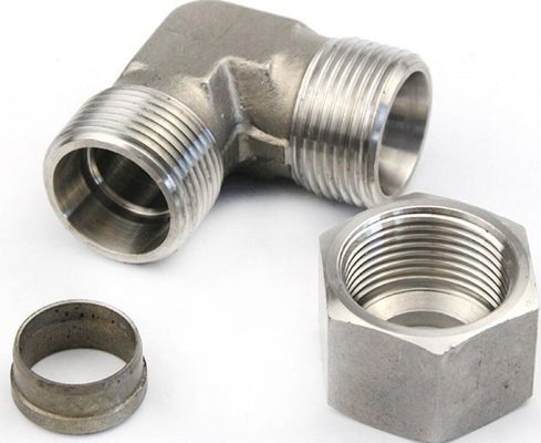 Linhas de tubulação Conectar acessórios de cotovelo hidráulicos 1c9 1d9 Conexão masculina 90 graus Cotovelo