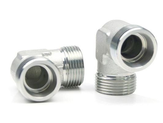 1C9 1D9 Conector de mangueira hidráulica 90 graus Adaptador de montagem hidráulica
