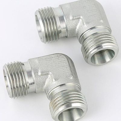 1C9 1D9 Conector de mangueira hidráulica 90 graus Adaptador de montagem hidráulica