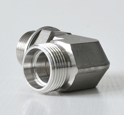 1CG9 BSP de aço inoxidável Métrico macho O-ring hidráulico de vedação de cotovelo tubo roscado
