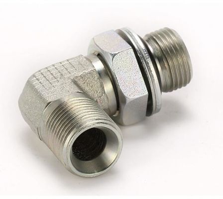 Fittings hidráulicos de aço carbono médio padrão DIN para OEM O-Ring Face Seal Elmo