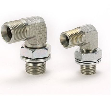O-ring de aço inoxidável selo de rosto 90 graus união 3/8 cotovelo ajustável tamanho personalizado