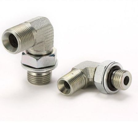 O-ring de aço inoxidável selo de rosto 90 graus união 3/8 cotovelo ajustável tamanho personalizado
