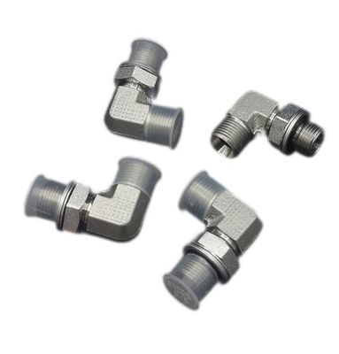 O-ring de aço inoxidável selo de rosto 90 graus união 3/8 cotovelo ajustável tamanho personalizado