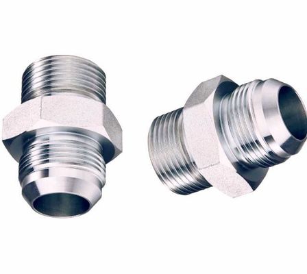 Acessórios de tubos de união reta Silver Jic Bsp para ligações de compressão hidráulica masculina