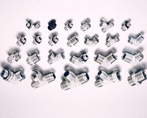 Acessórios de tubos de união reta Silver Jic Bsp para ligações de compressão hidráulica masculina