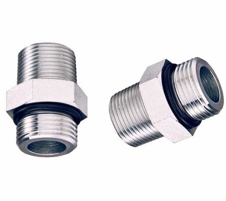 Adaptador hidráulico de acero inoxidável para DIN Orfs Metric Bsp Jic