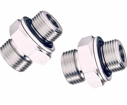 Plug-ins com rosca DIN de aço inoxidável de aço carbono para acessórios hidráulicos de chapas galvanizadas