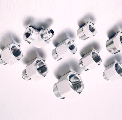 Junção hexagonal de fio externo de aço inoxidável com ficha de fio cônica americana