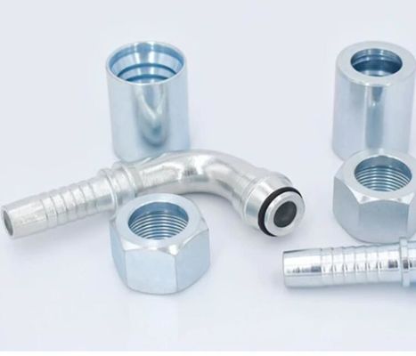 Acessórios hidráulicos de cotovelo de 90 graus para óleo métrico 20491 fabricados em aço inoxidável