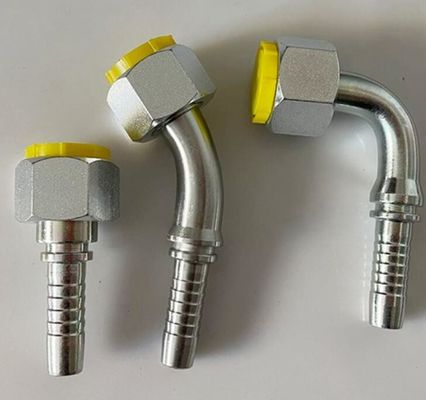 Adaptador hidráulico de tubulação de 90 graus com cotovelo 20491 para conexão de longa vida útil