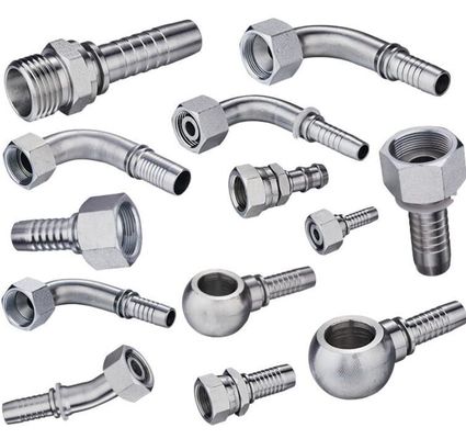 Folha galvanizada cabeça redonda adaptador de tubos de aço inoxidável de alta pressão acessórios hidráulicos