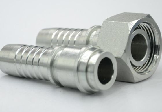 Conexão de folha galvanizada Fêmea 24 graus Cone O-Ring Fittings de mangueira reta de tipo pesado 1/4 &quot;Fittings hidráulicos