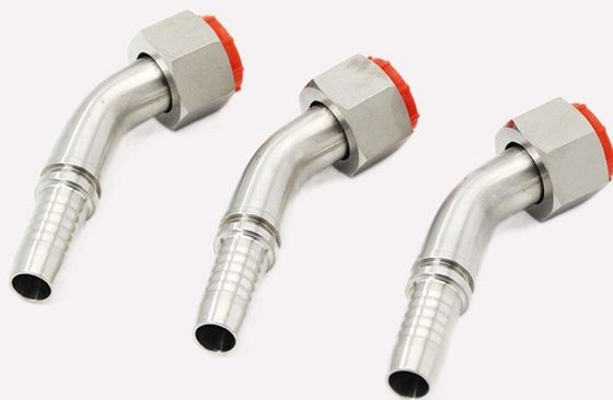 Long Life Working Carbon Steel Ss 45 Graus Cotovelo Fêmea Metric Hidráulico Fitting mangueira