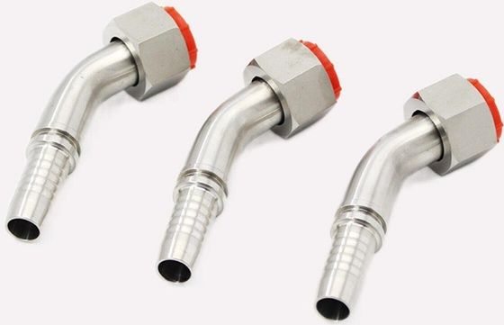 Linhas de tubulação Conectar 20441 Aço carbono Métrico 24 Cone Selo Hidráulico Crimp tubulação