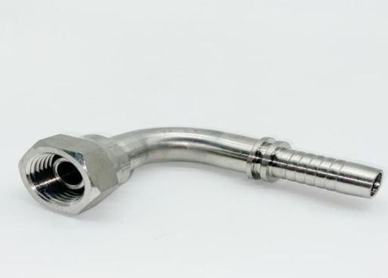 Conexão de extremo forjada Acessórios de mangueira hidráulica de aço inoxidável hexadecimal 90o Bsp