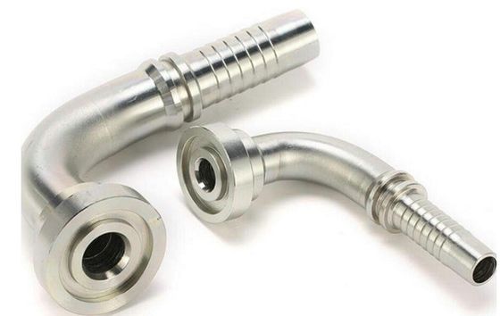 Folha galvanizada 90 graus Cotovelo SAE Flange 6000 Psi Conexão de mangueira de tubulação hidráulica