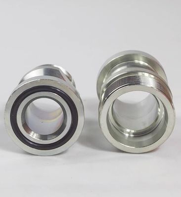 Acessórios de transição de mangueiras hidráulicas de aço carbono reutilizável e inoxidável