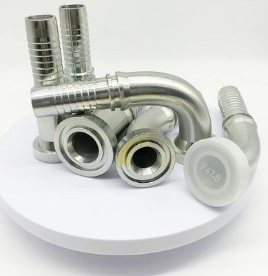 Acero inoxidável de alta pressão Reutilizavel Fitação de mangueira hidráulica SAE Flange de mangueira 6000 PSI